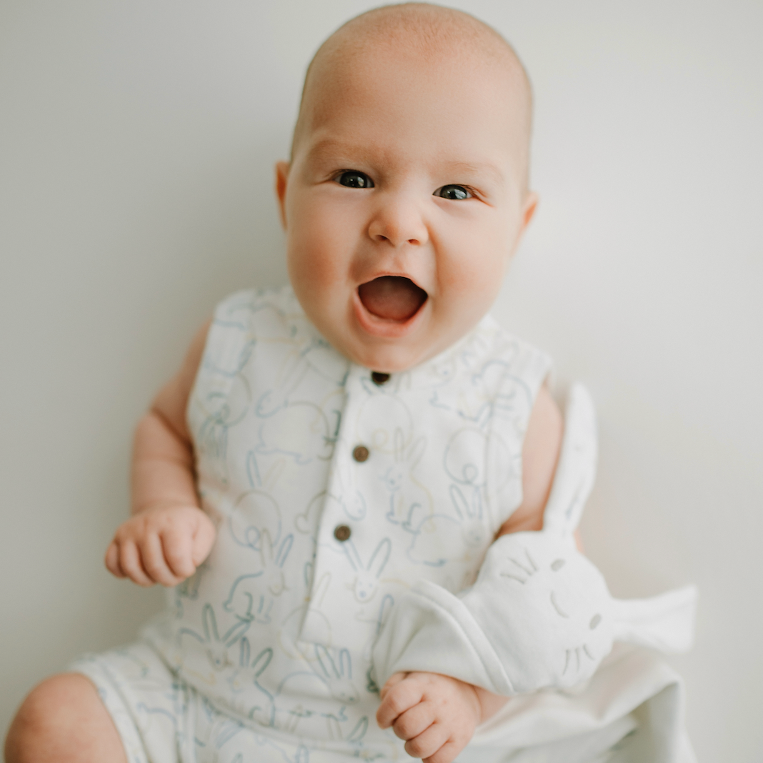 Easter baby tank romper | bunnies