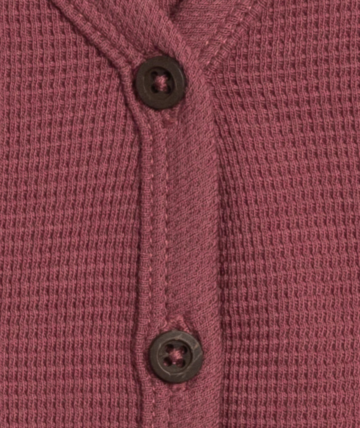 Wells Waffle Knit Button Cardigan - Mulberry