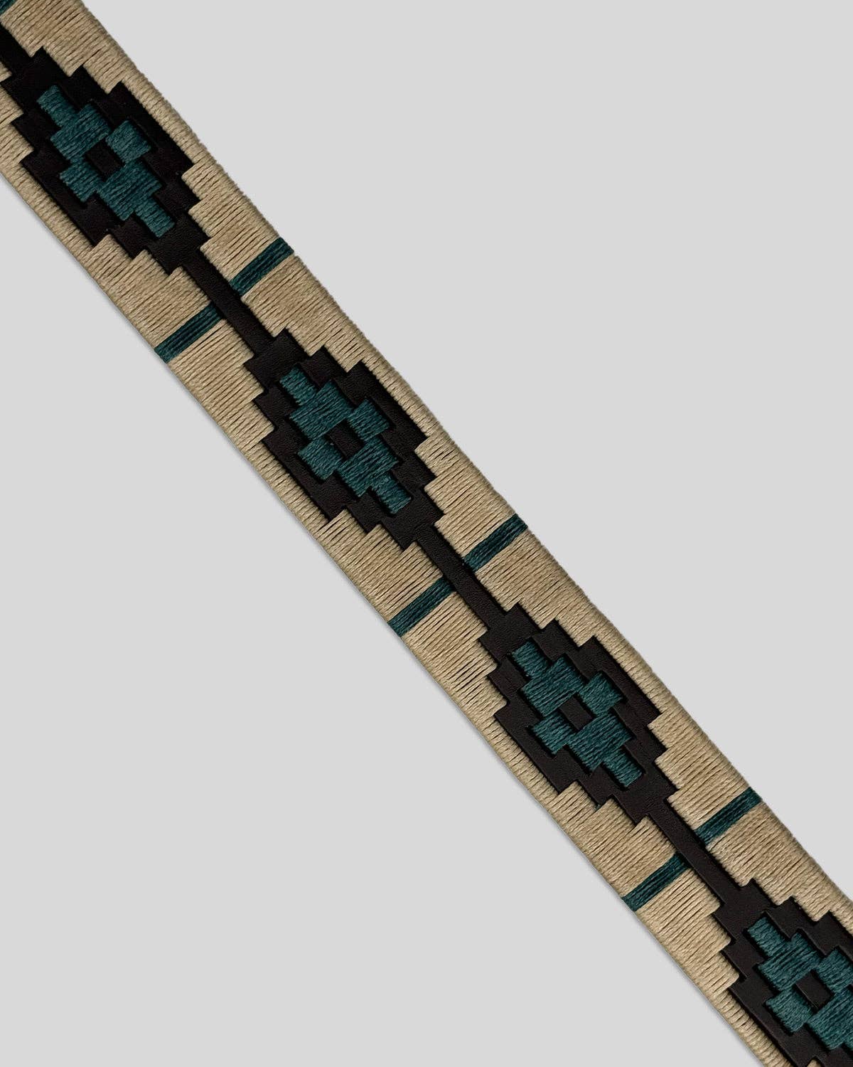 Argentinian Leather Belt - Beige Green