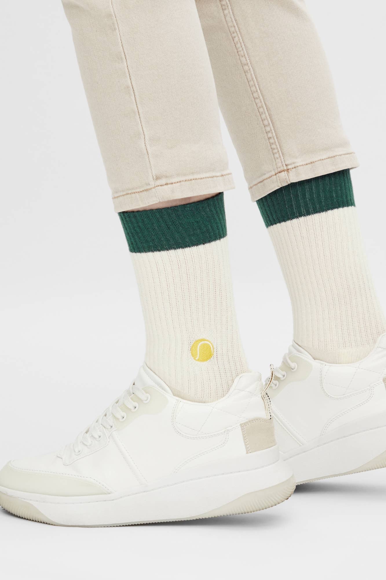 Match Point - Organic Crew Socks