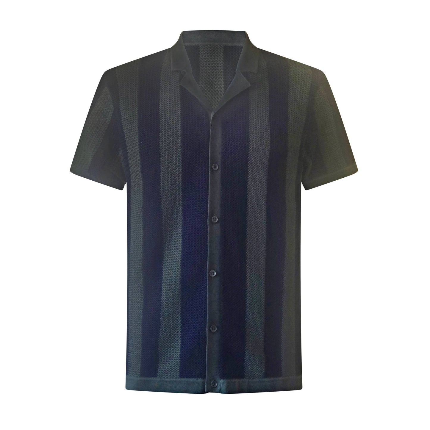 Eclipse Stripe Flatknit Camp Shirt