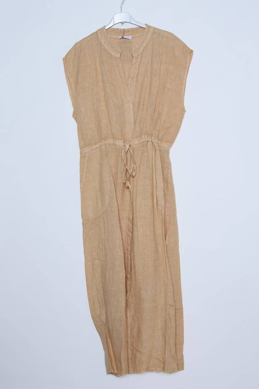 Long Dress in 100% Linen