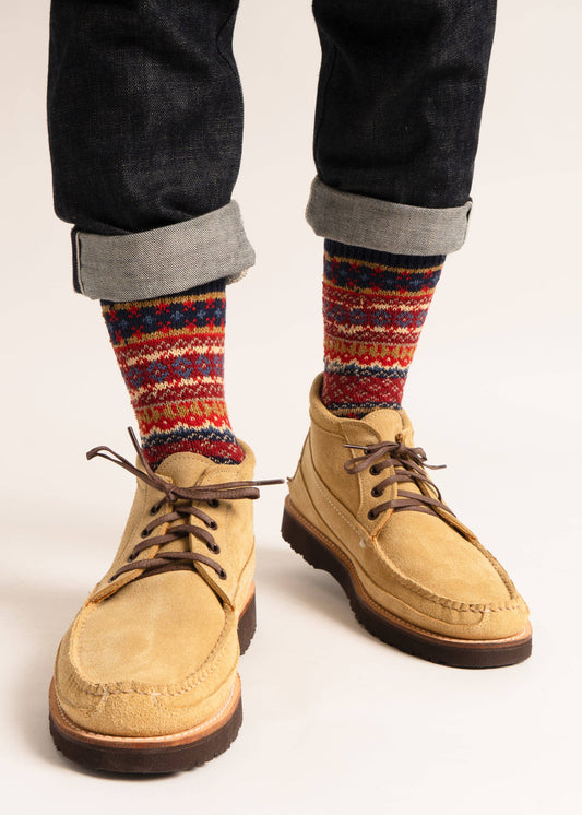 Cotton Fair Isle Sock