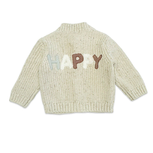 HAPPY Chunky Knit Slouchy Baby Pullover Sweater Organic