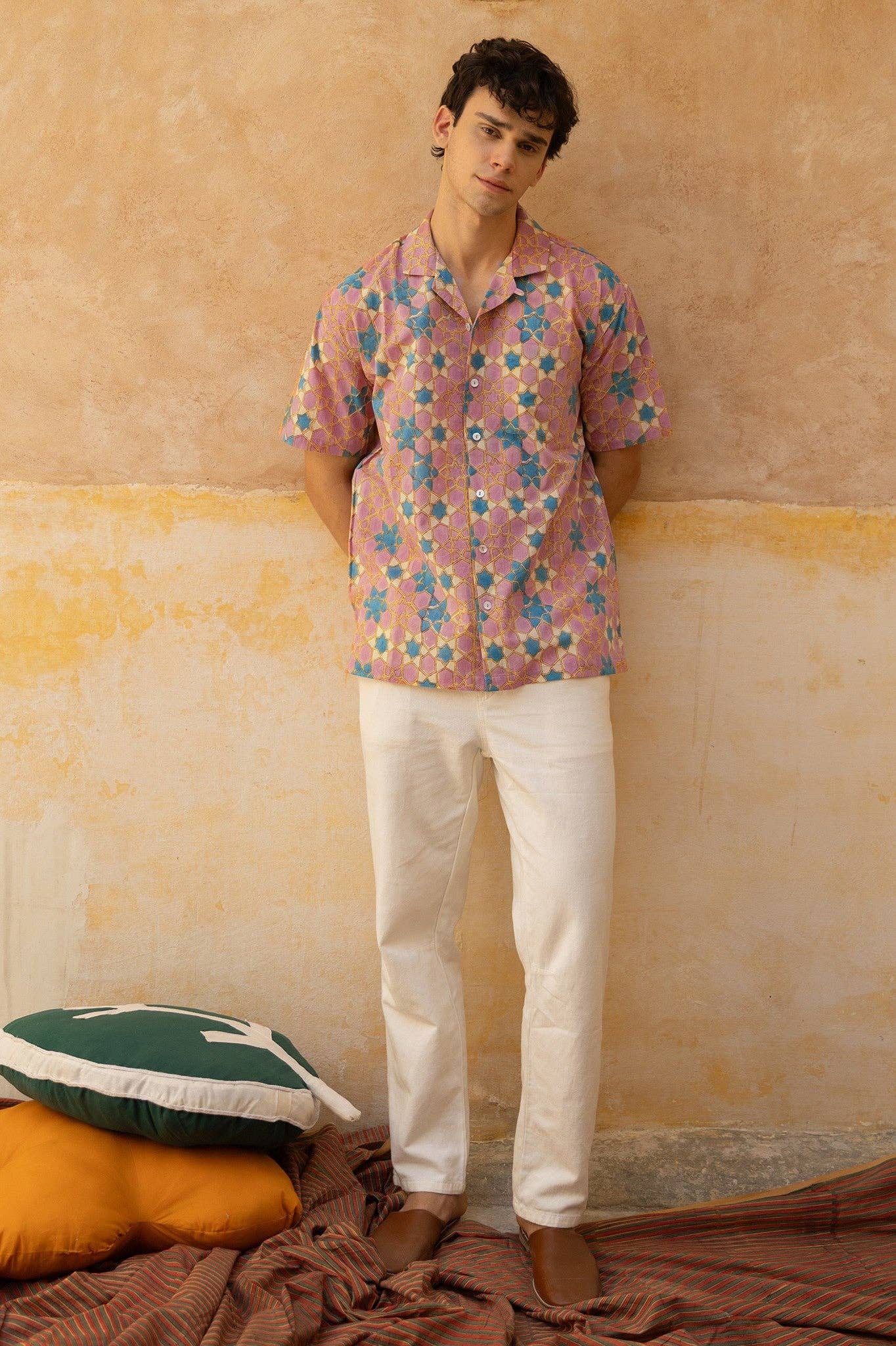 Starleaf Handblock Printed Cotton Shirt