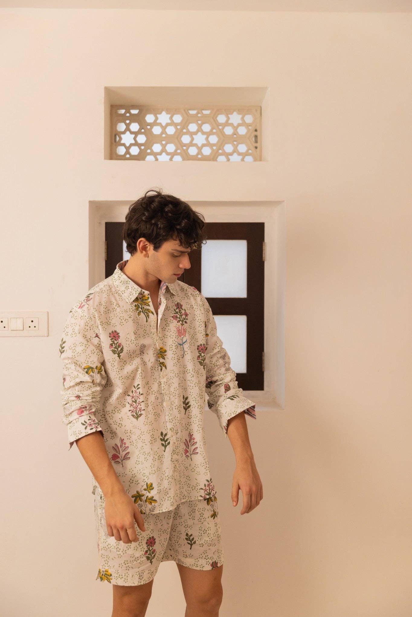 Fateh Handblock Printed Cotton Shirt