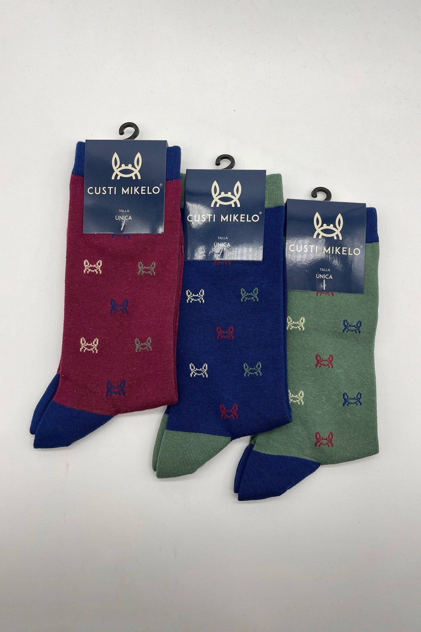 Multicolor Crab Socks