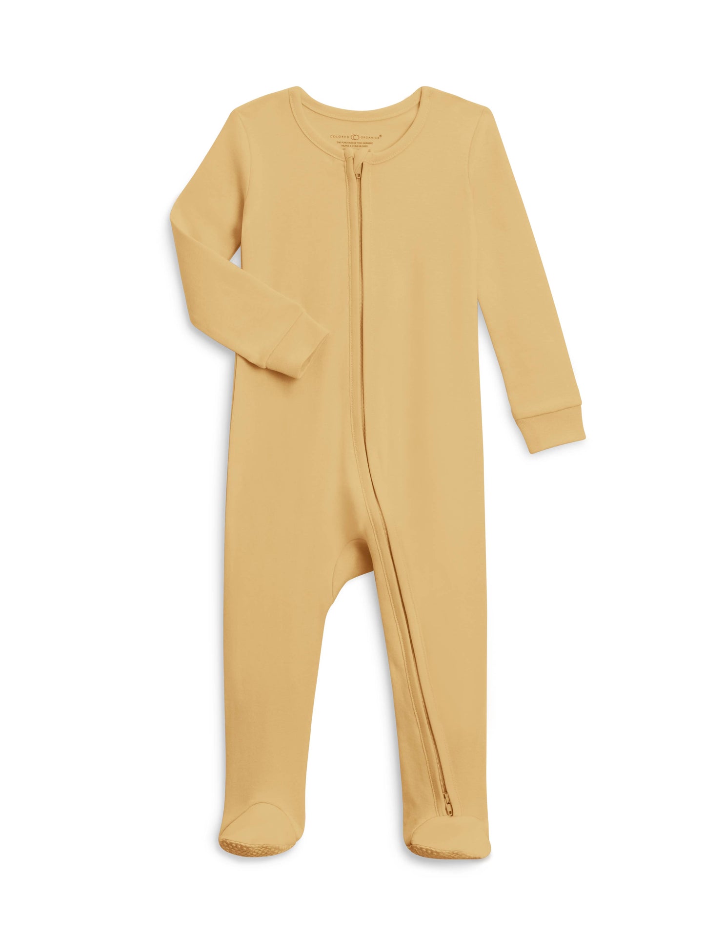 Organic Baby Peyton Zipper Sleeper - Honey