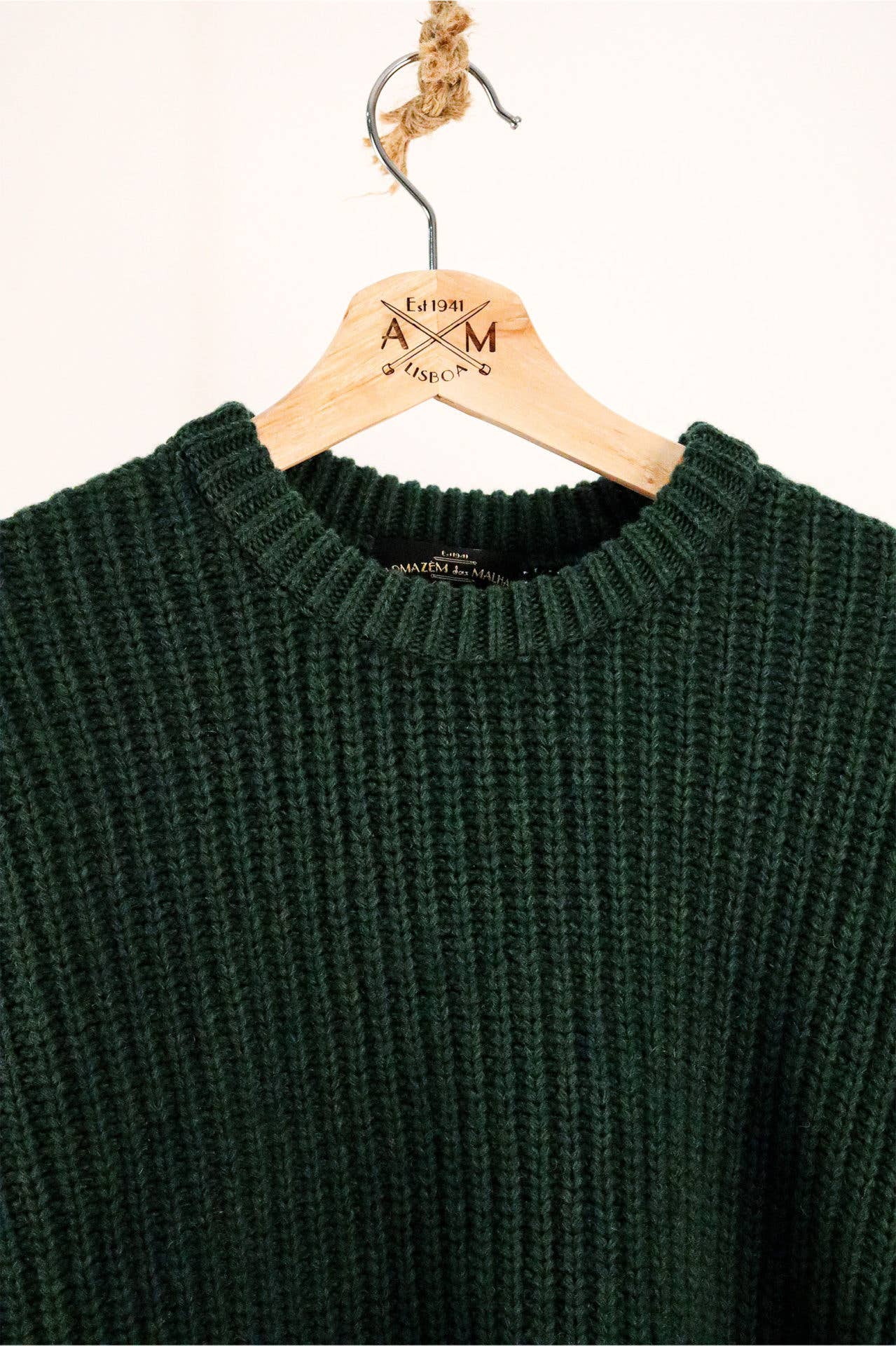 Lambswool Chunky Sweater - Green