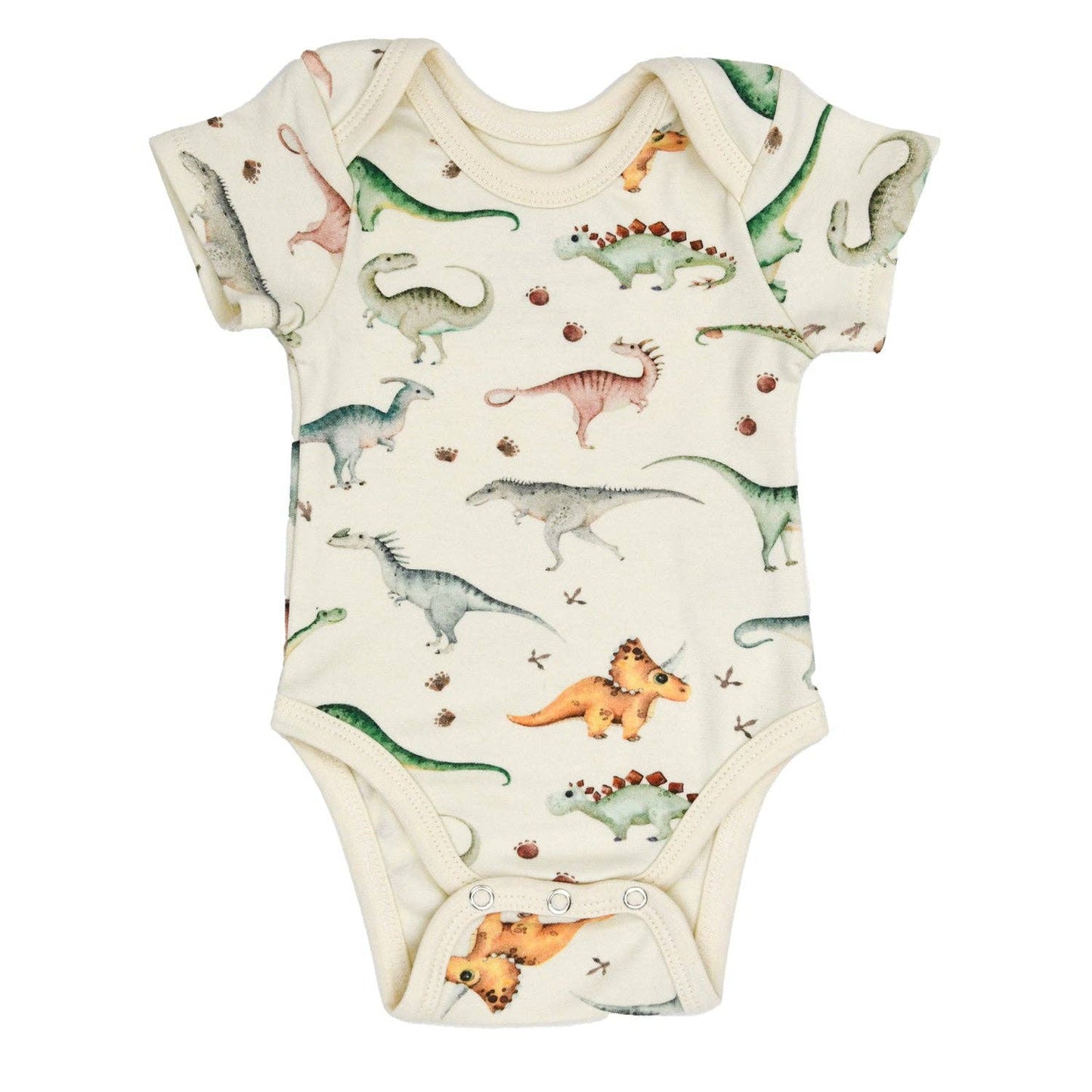 Organic Cotton Short Sleeve Baby Bodysuit, Ziggy