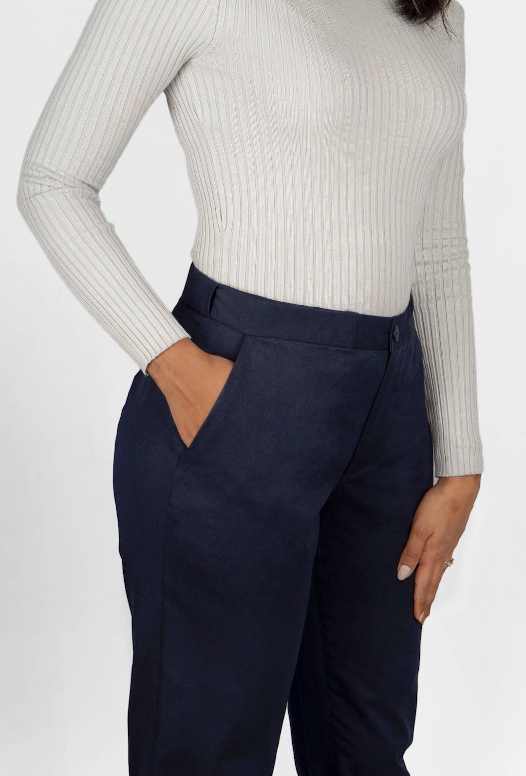 The Flex Waist Pant - Navy