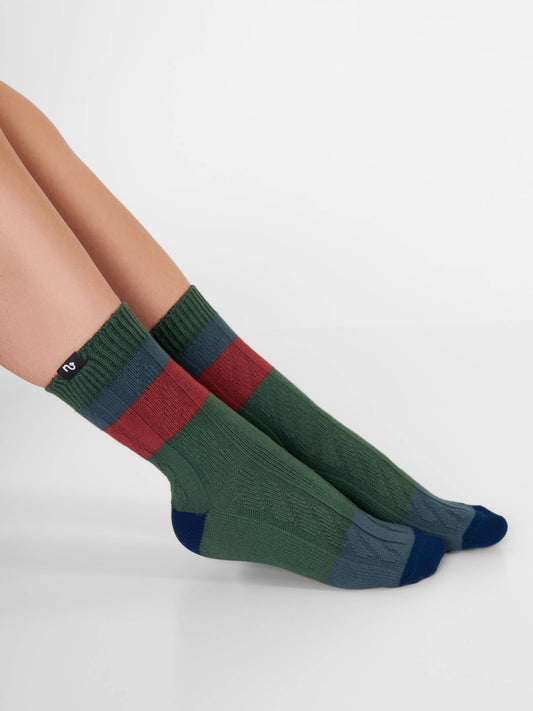 Academia Socks - Warm Organic Socks with Knit Detail