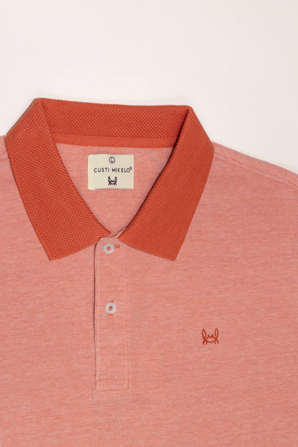 Orange Jacquard Structure Polo | Denis