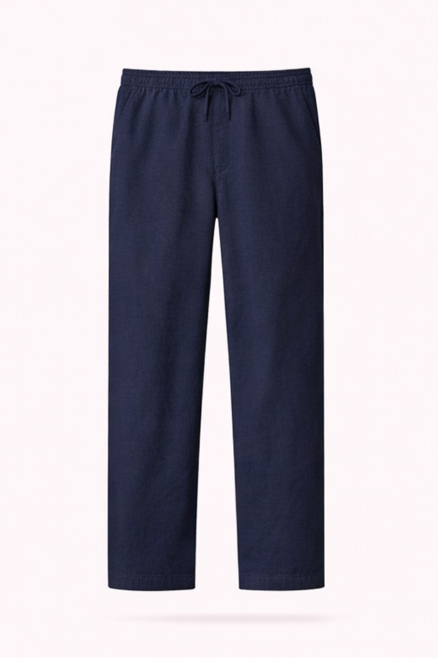 Navy Dobby Trousers