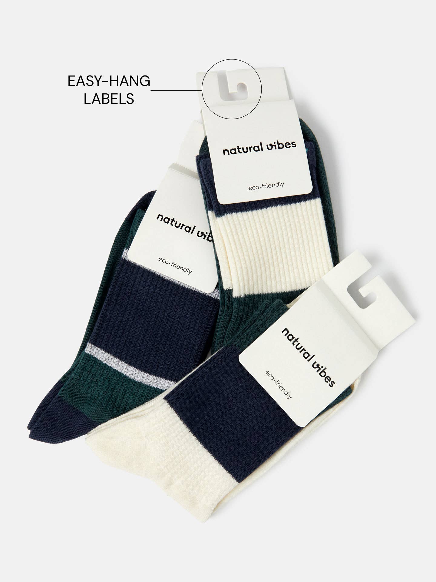 Paradise Socks - Organic Crew Socks with Embroidery
