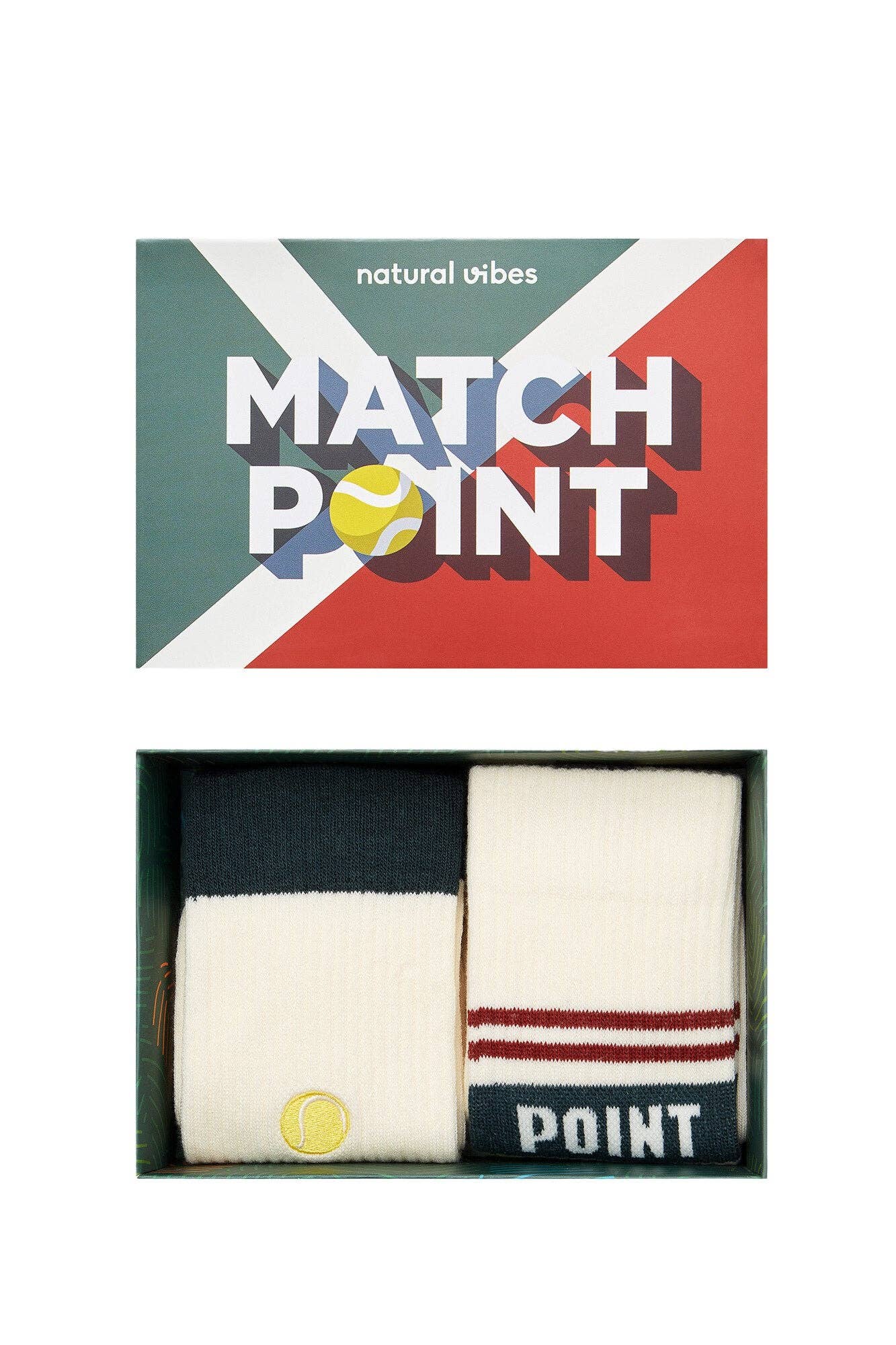 Match Point - Organic Crew Socks