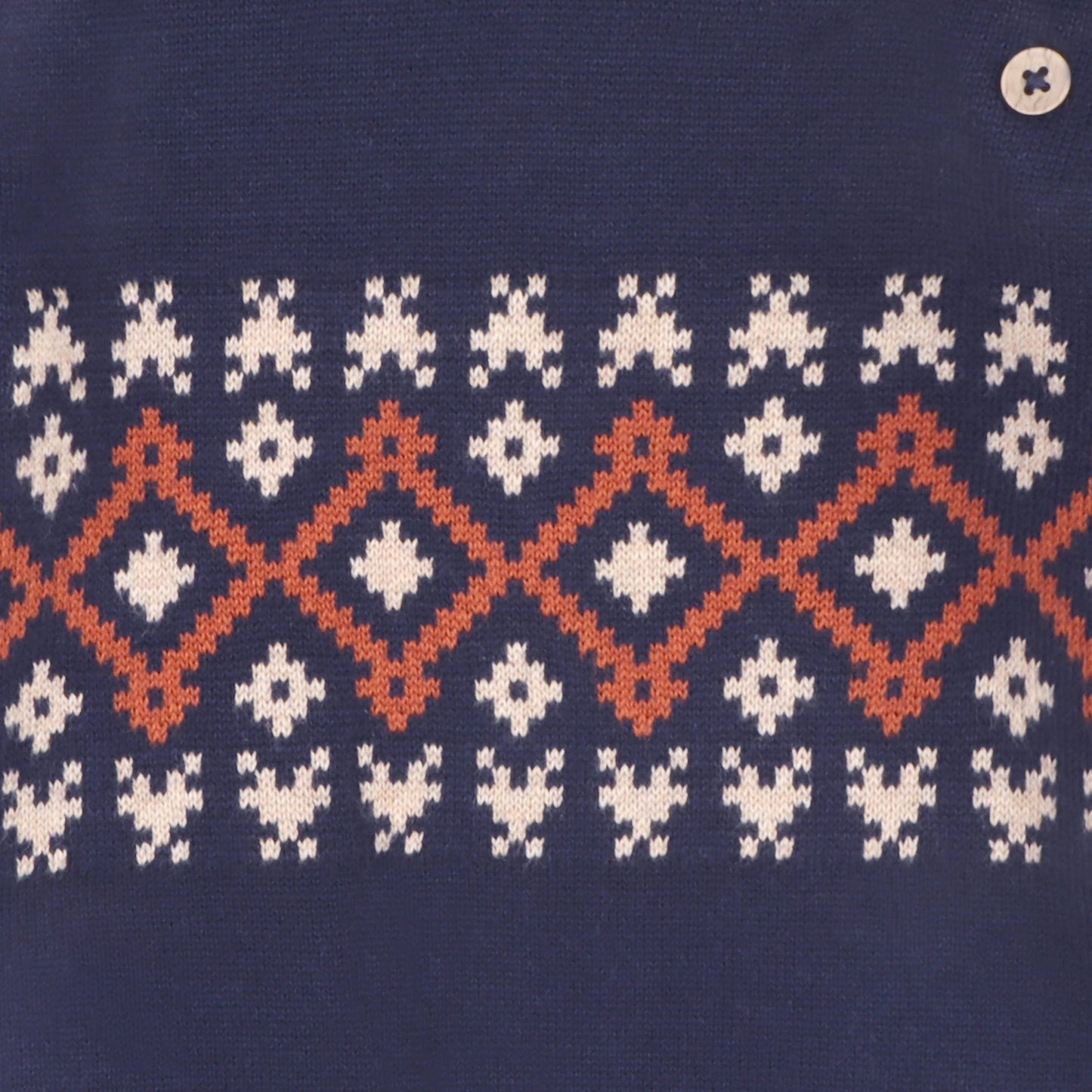 Fair Isle Raglan Sleeve Baby Pullover Sweater (Organic)