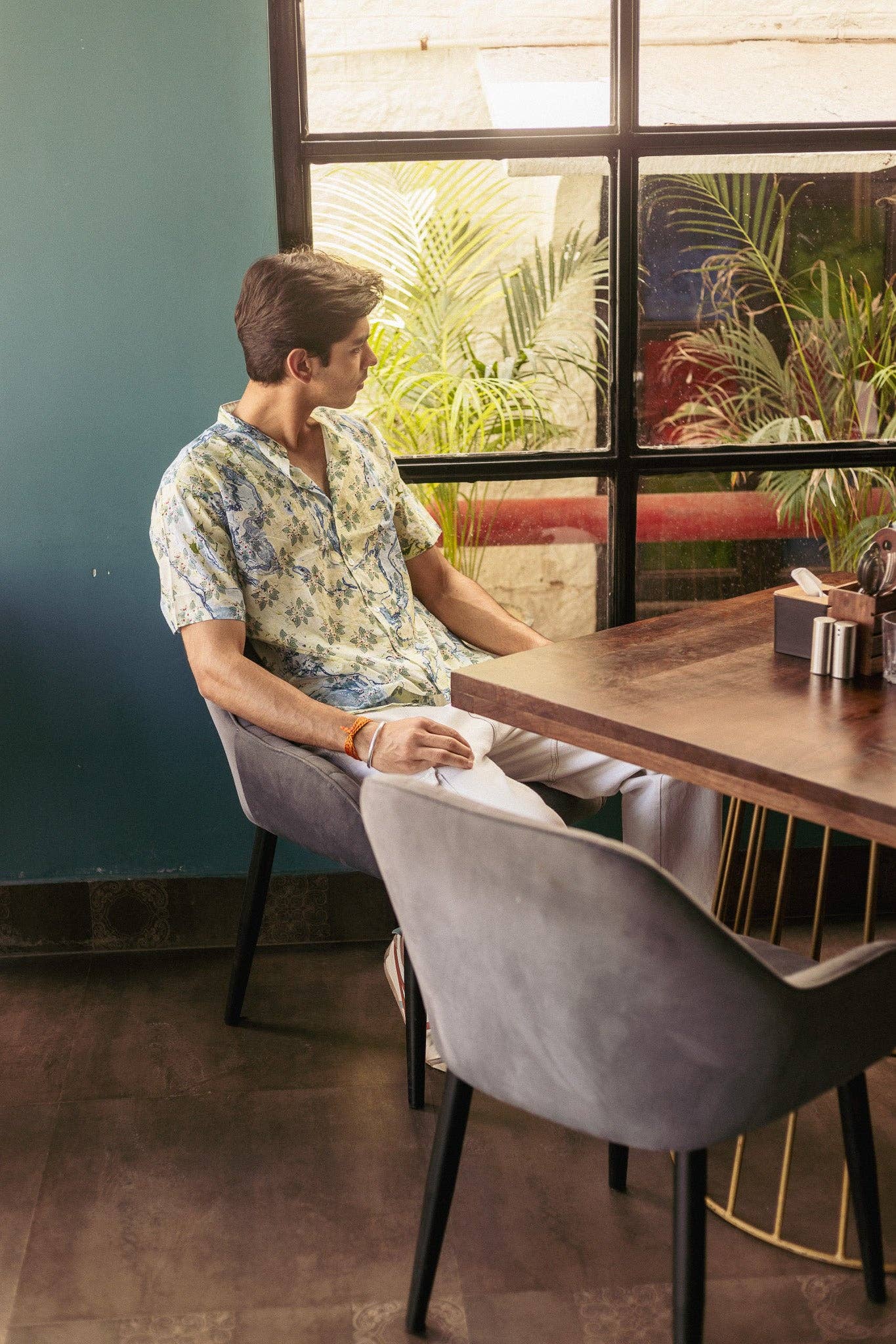 Joshua Handblock Printed Cotton Shirt