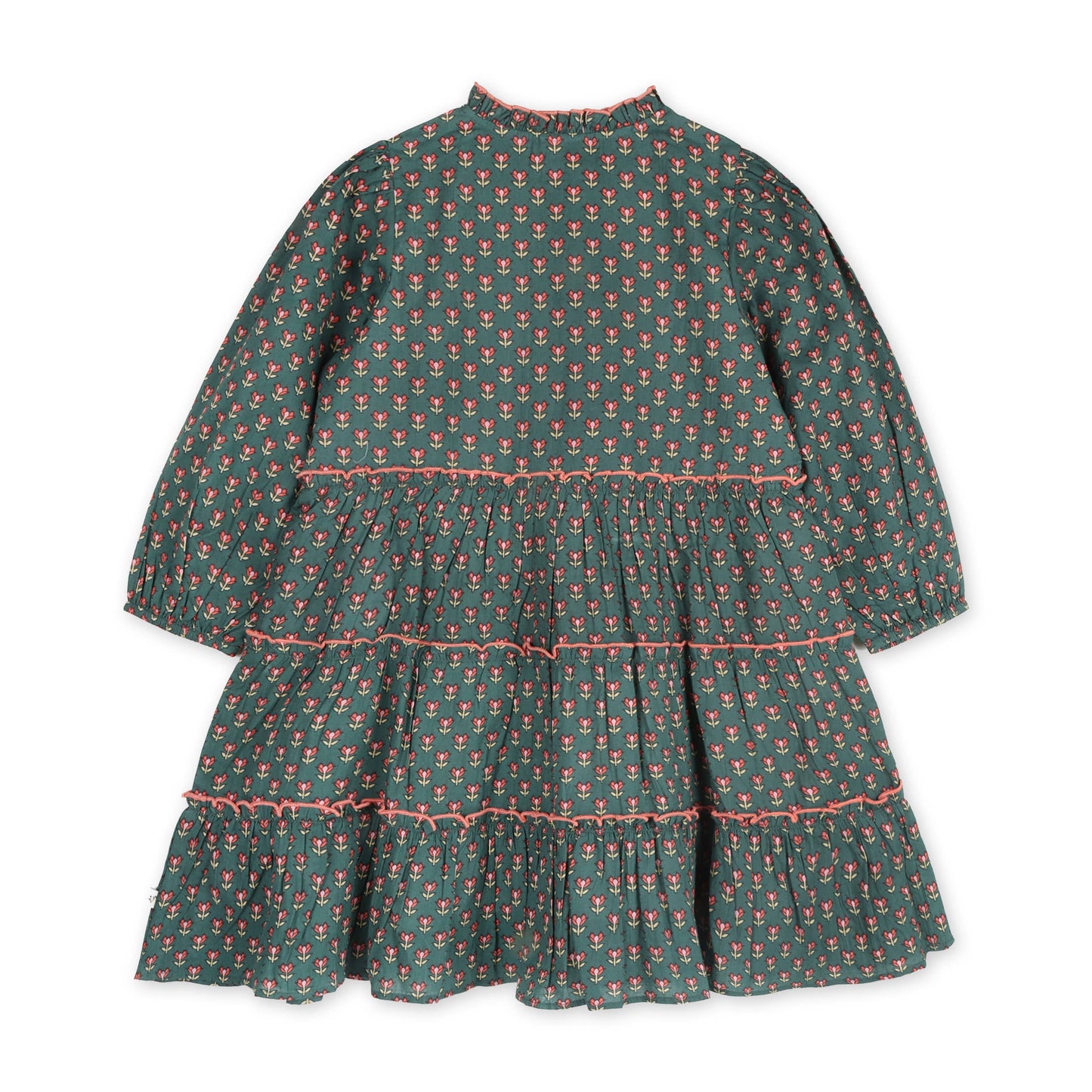Jasmine Layered Dress - Forest Green (Organic Cotton)
