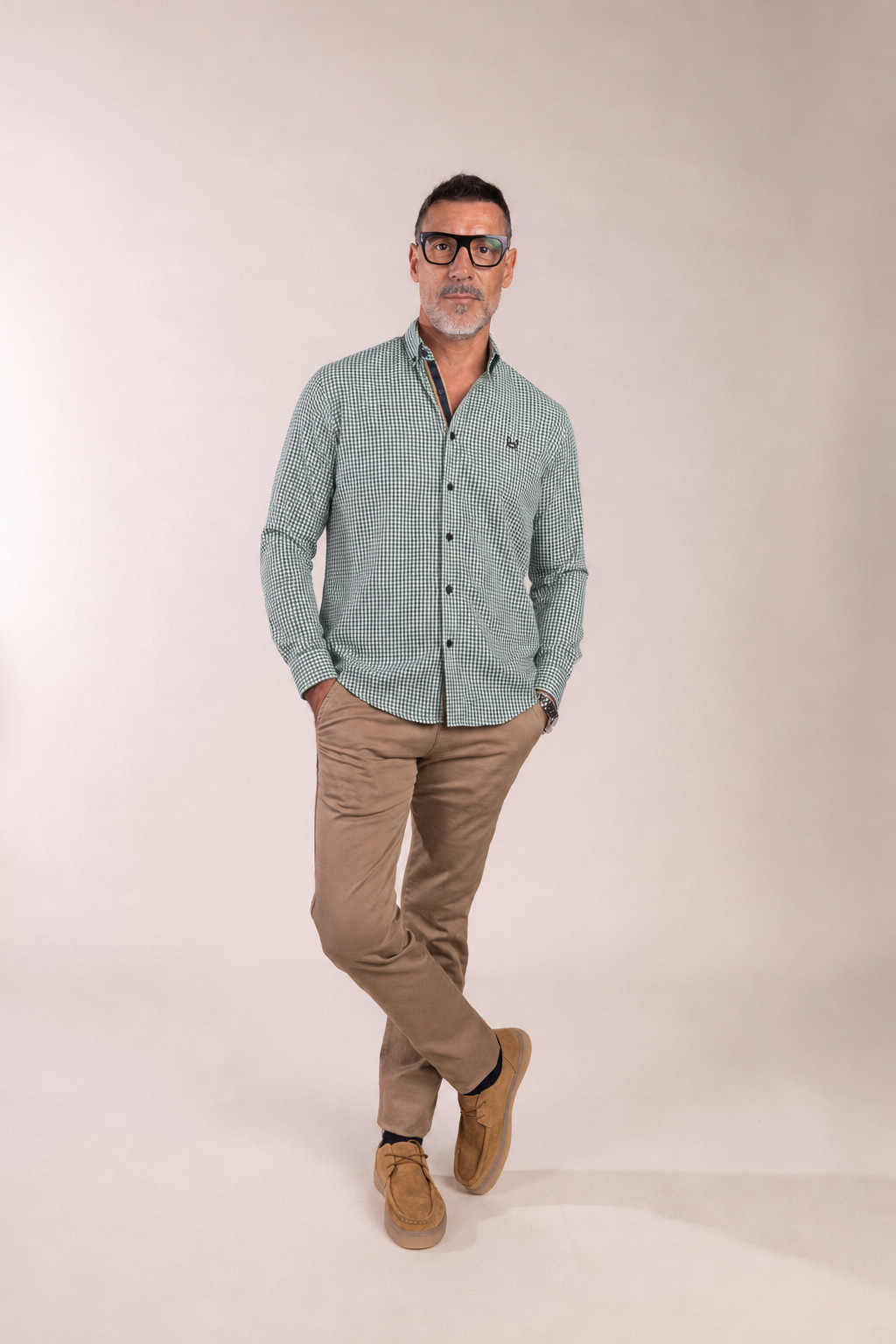 Green Mini Vichy Check Shirt