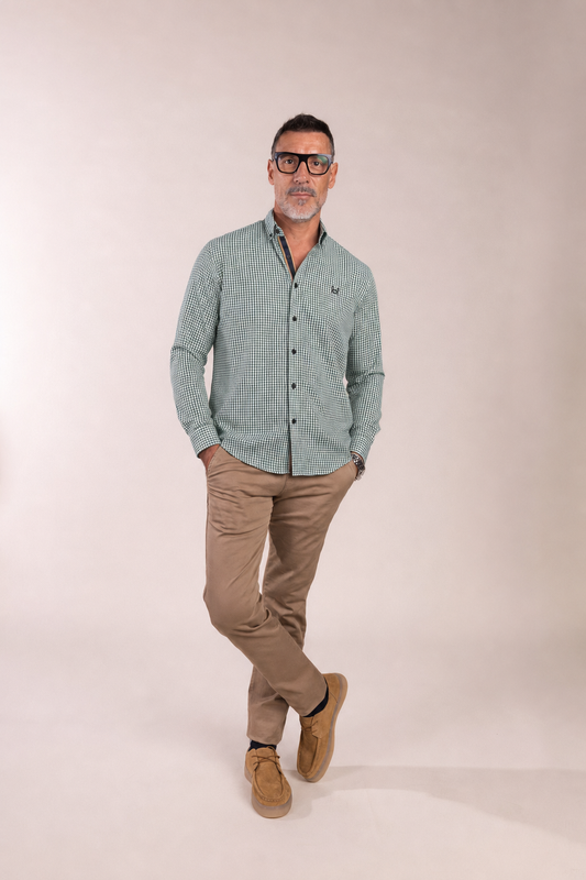 Green Mini Vichy Check Shirt