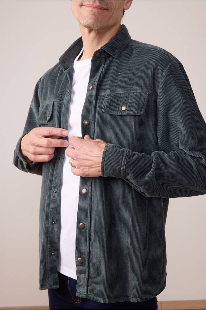 Chicago Pine Green Corduroy Overshirt