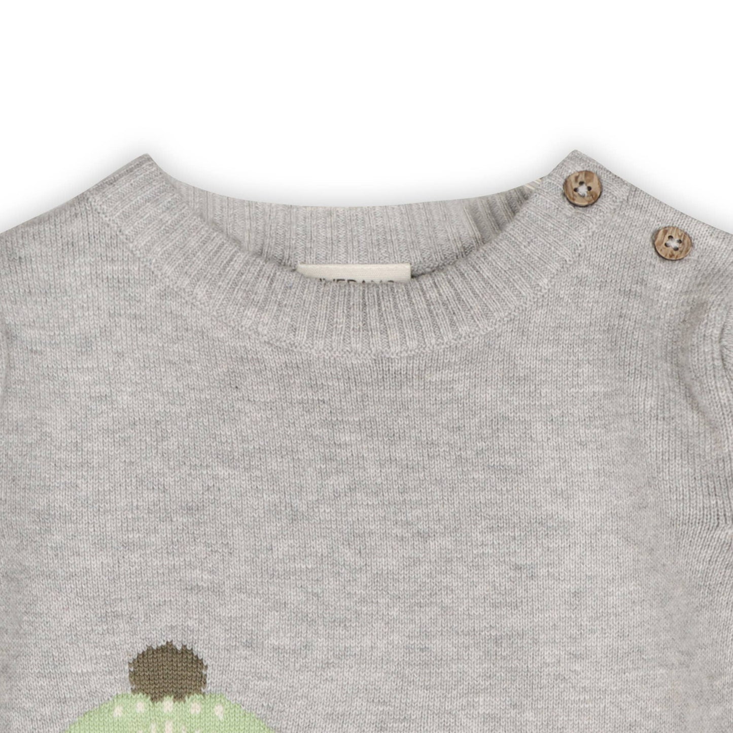Polar Bear Jacquard Knit Baby Sweater Pullover (Organic)