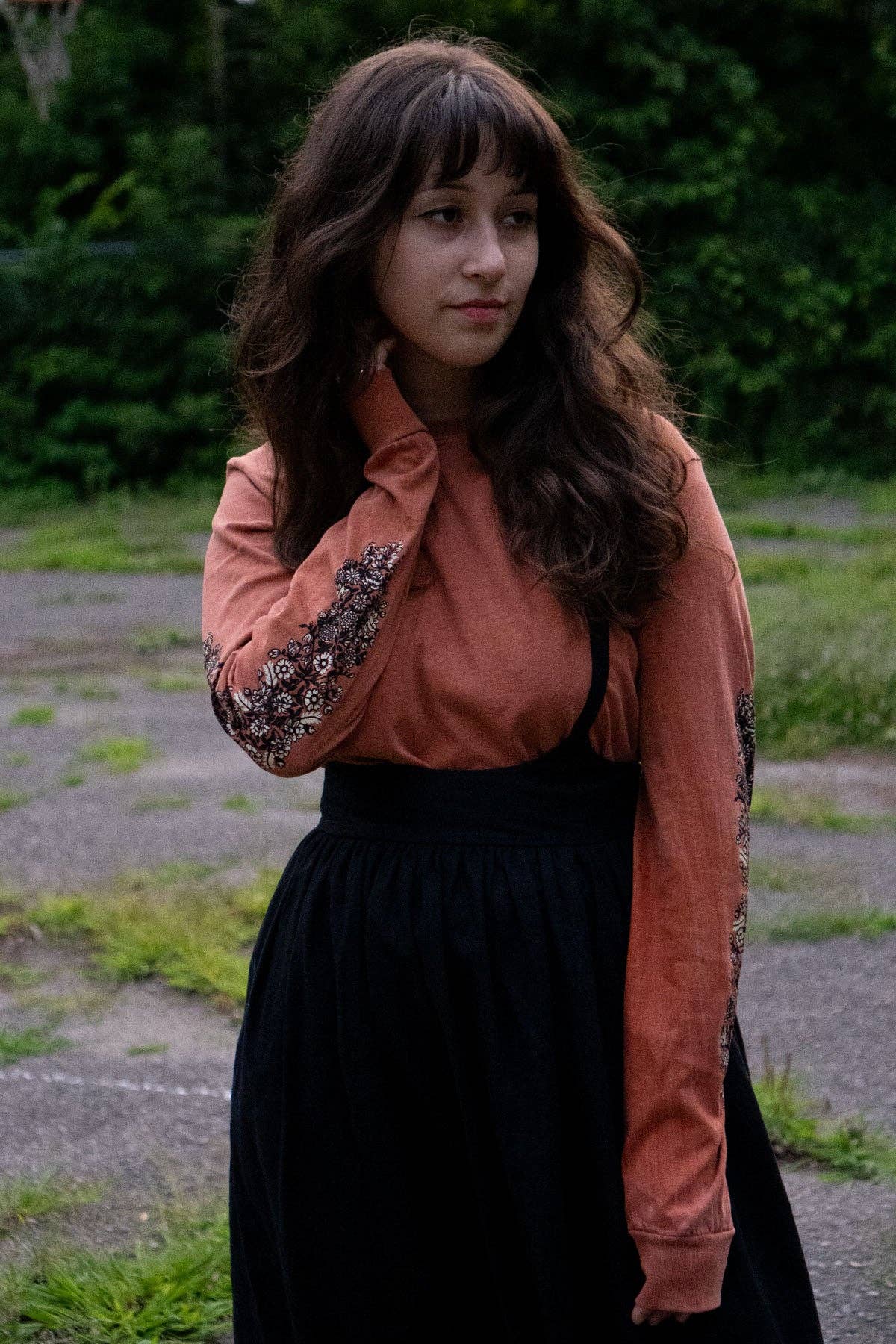 Folk Flowers Long Sleeve Tee | Printed Longsleeve