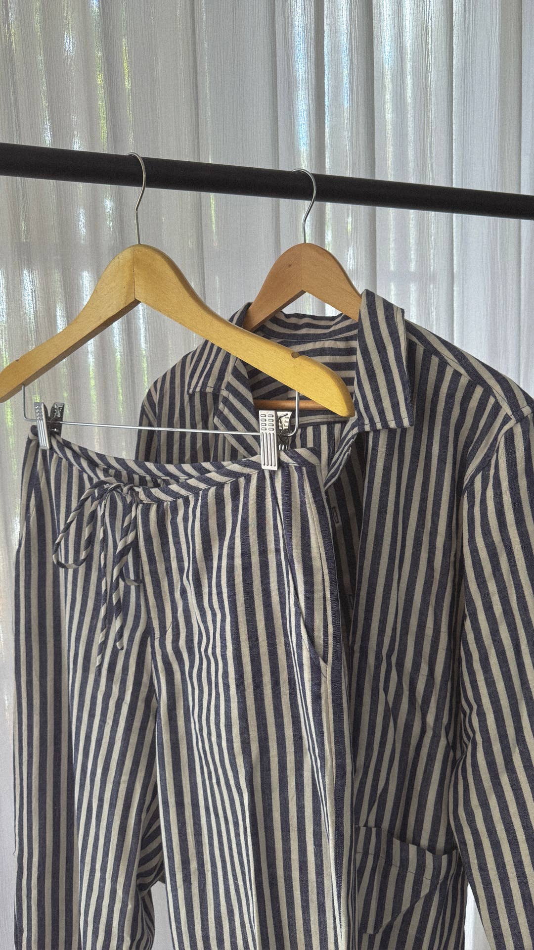 * Limited Edition Fabric * Cotton Striped Pants