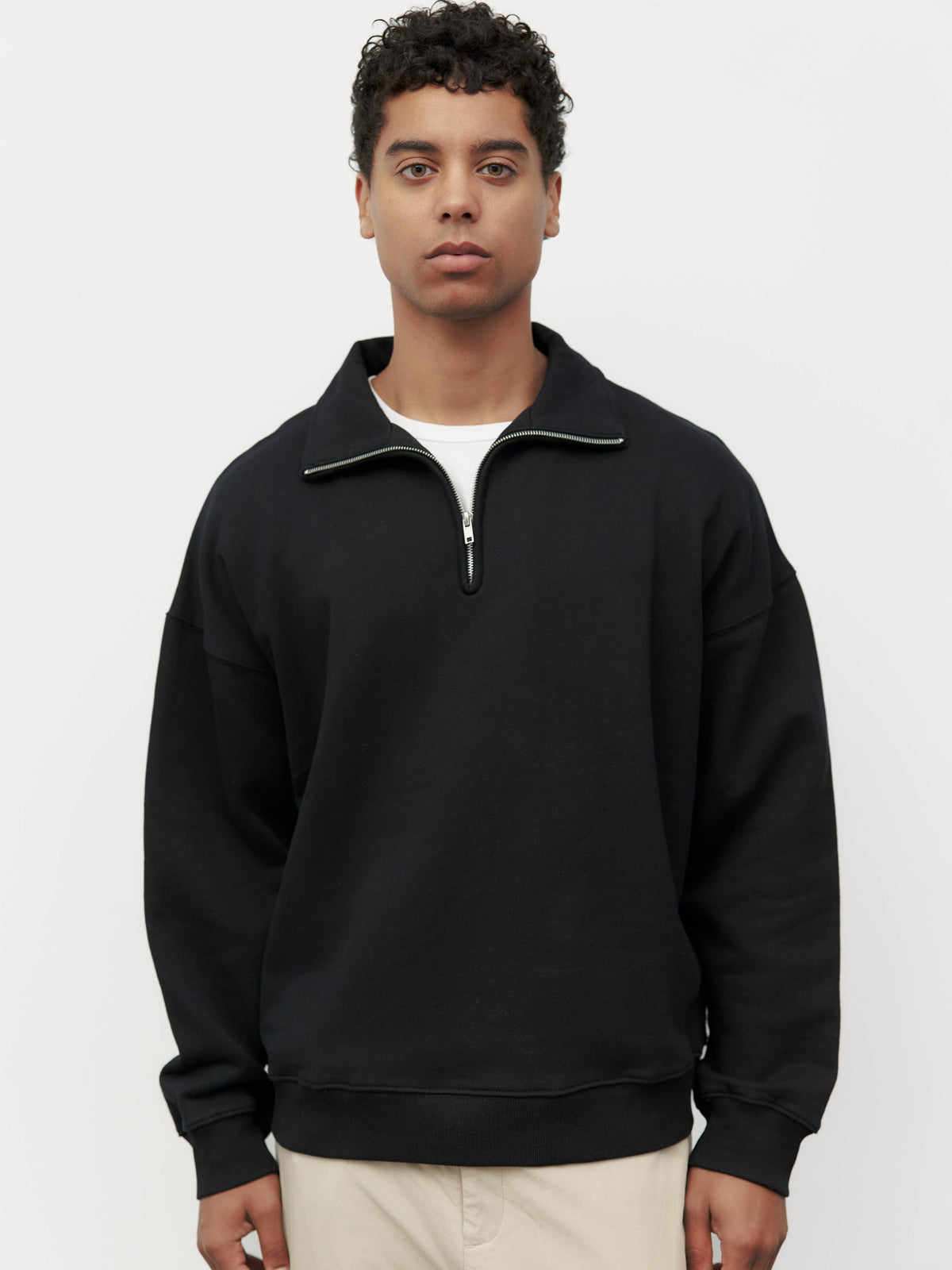 The Vince Sweater | Relaxed Quarter Zip Sweater