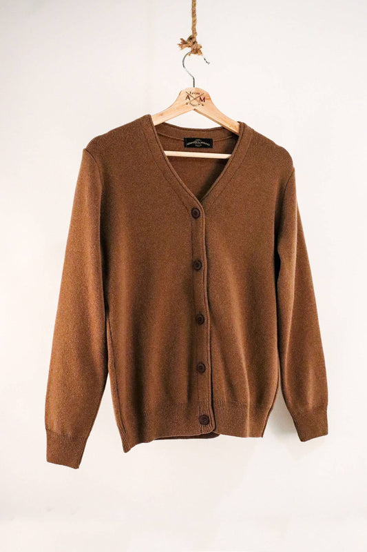 Lambswool Cardigan - Camel