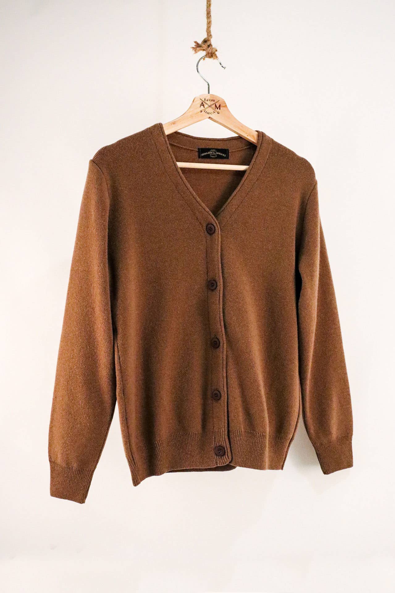 Lambswool Cardigan - Camel