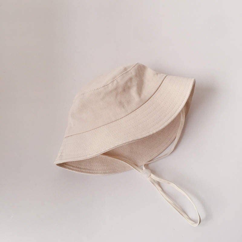 Linen Bucket Hat for Toddlers, Breathable Fisherman Sun Hat