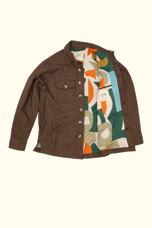 Zarta Wool Jacket in Brown