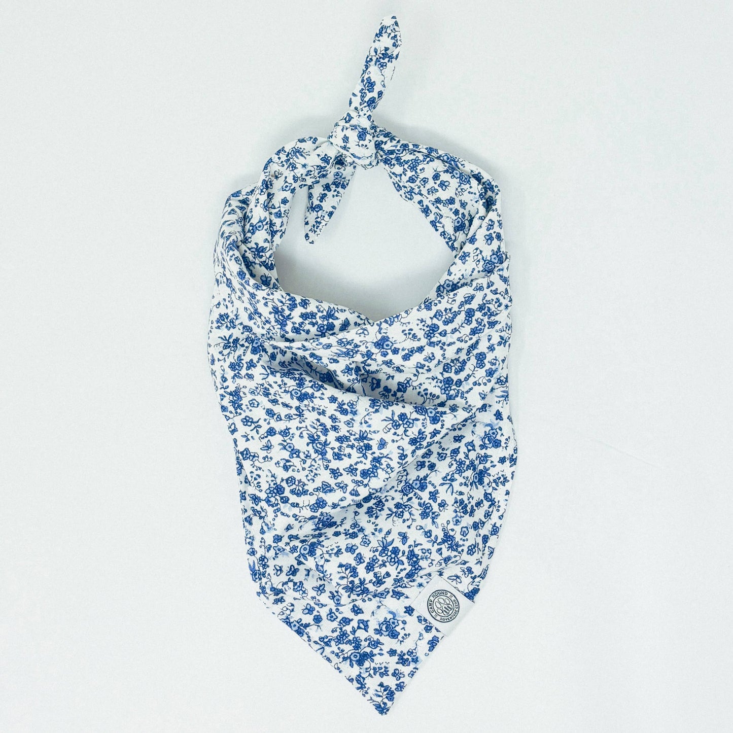 Annie Dog Bandana | Blue Floral Coastal Girl Pet Scarf