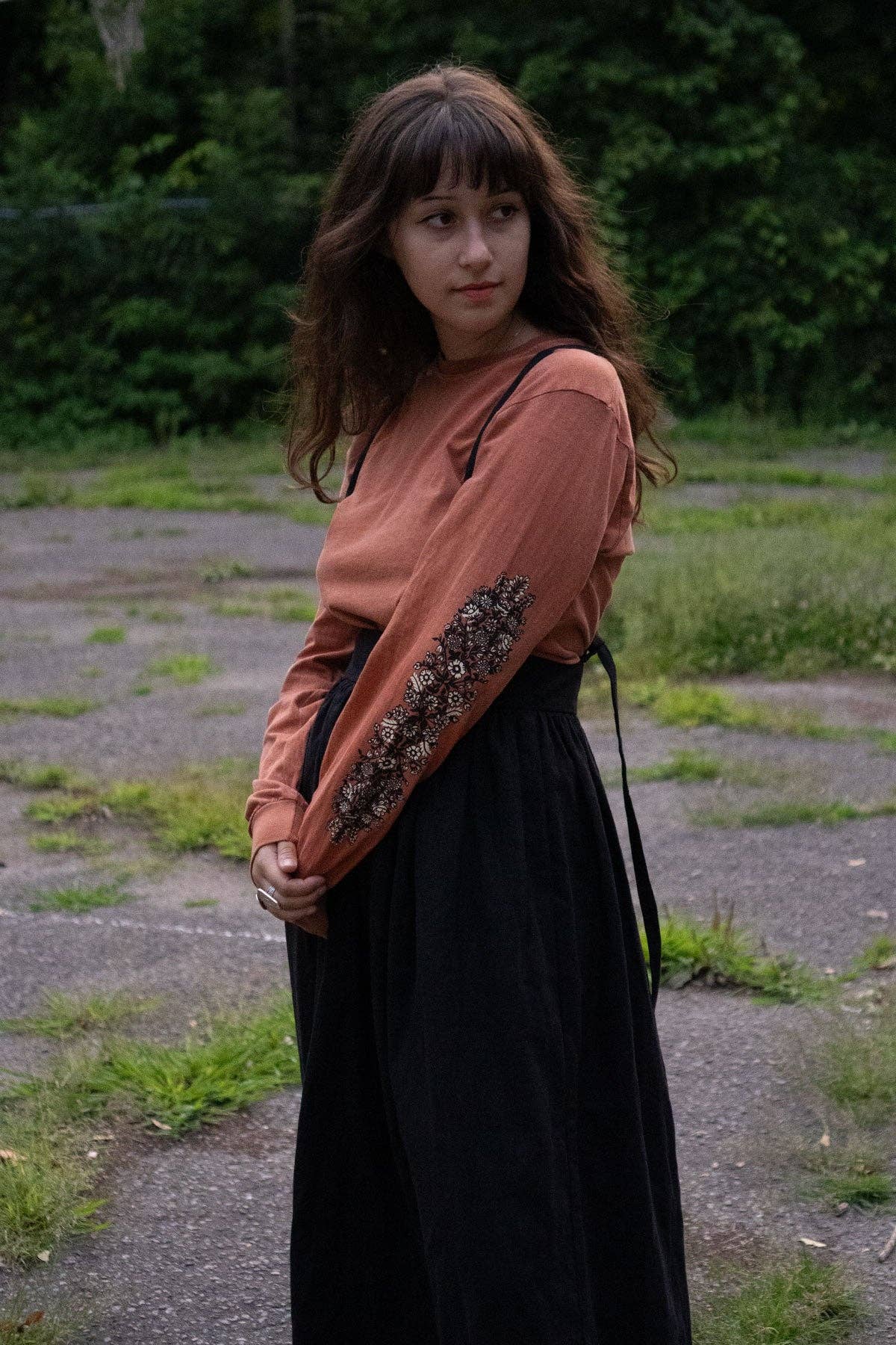 Folk Flowers Long Sleeve Tee | Printed Longsleeve