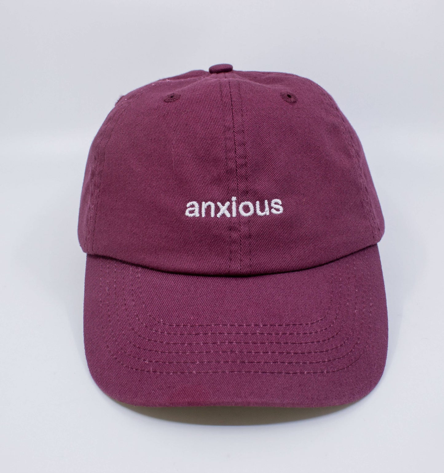 Anxious Embroidered Hat