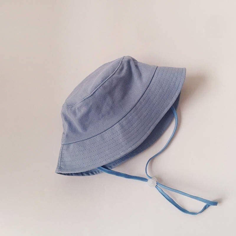 Linen Bucket Hat for Toddlers, Breathable Fisherman Sun Hat