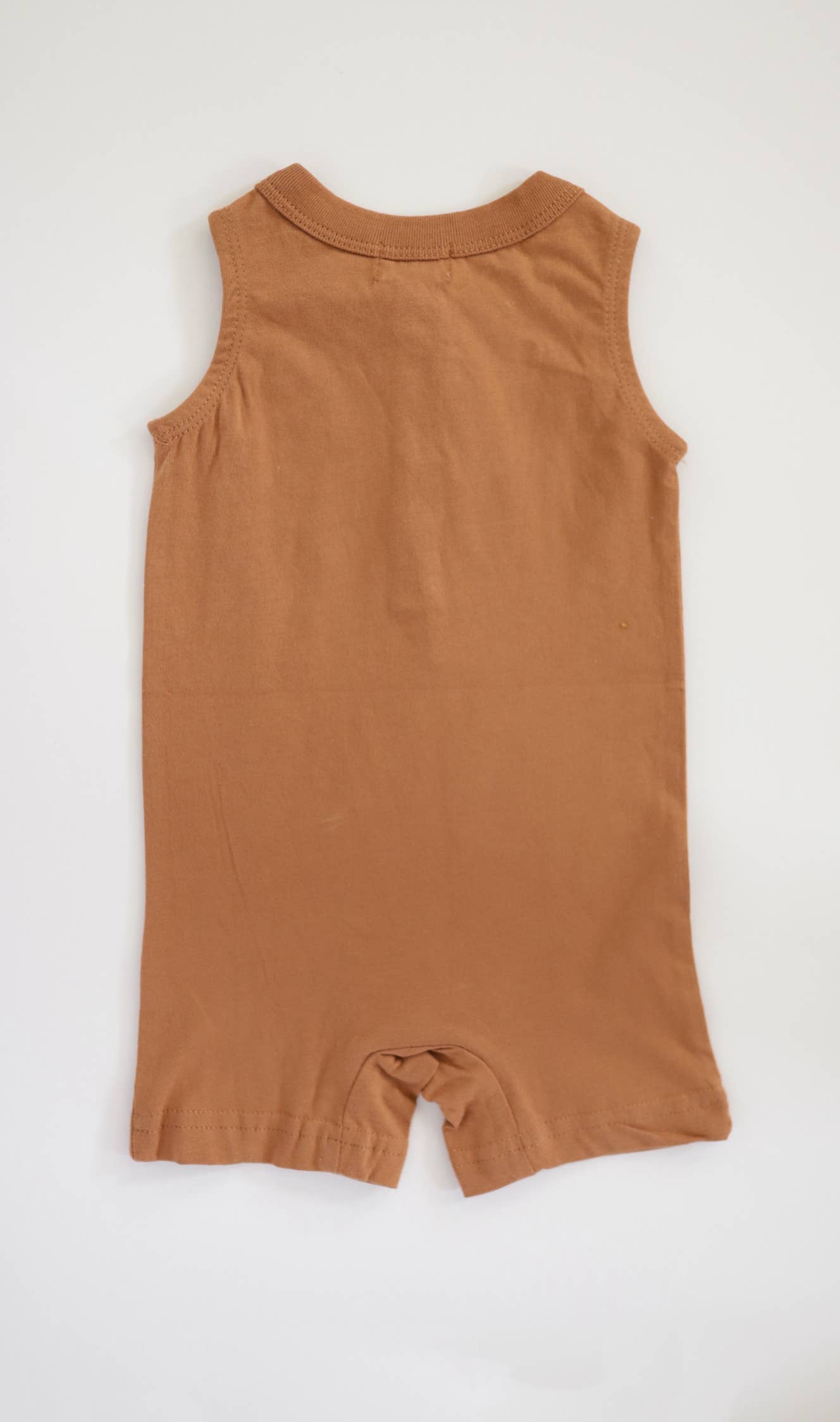Toasted Nut Shortie Baby Romper, Baby Onepiece, Kids Clothes