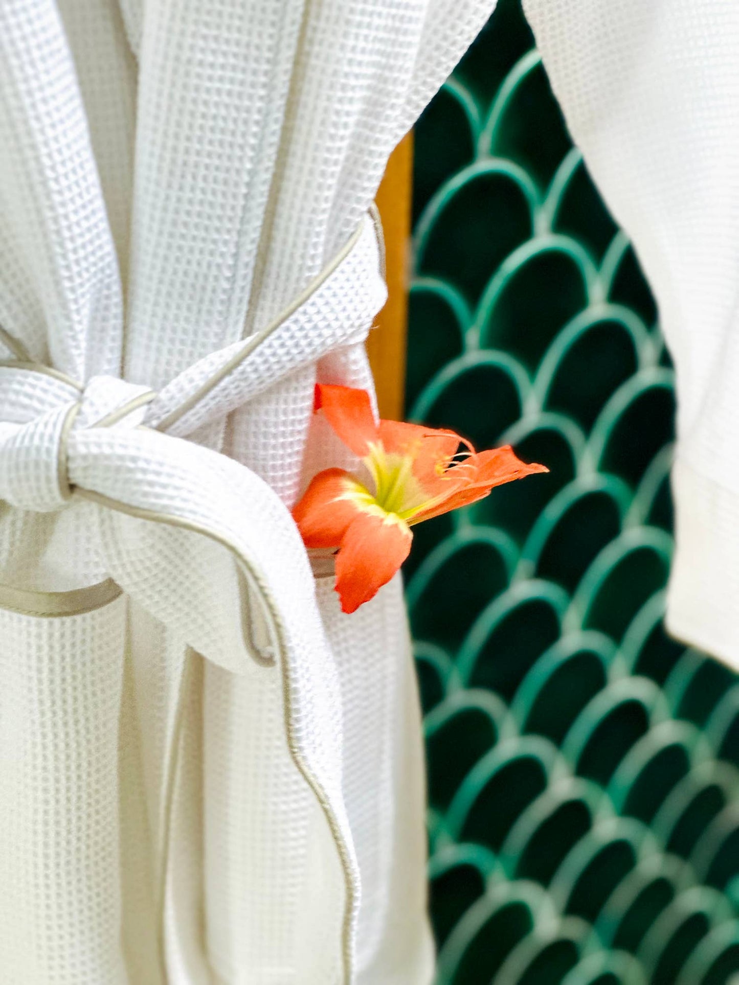 Women's Organic Waffle Weave Bath & Spa Robe (3 Colors)