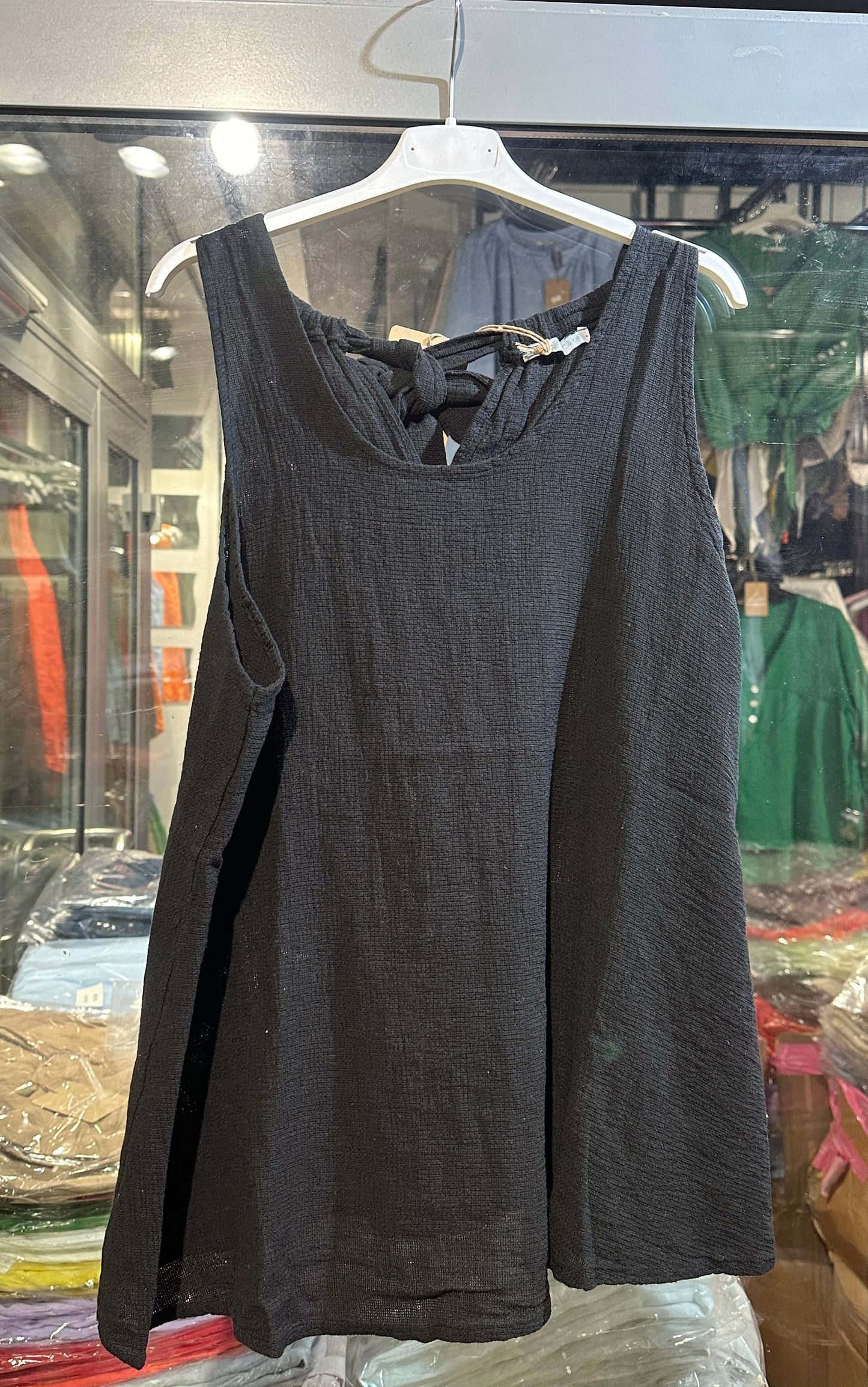 Tank top in 50% Cotton and 50% Linen
