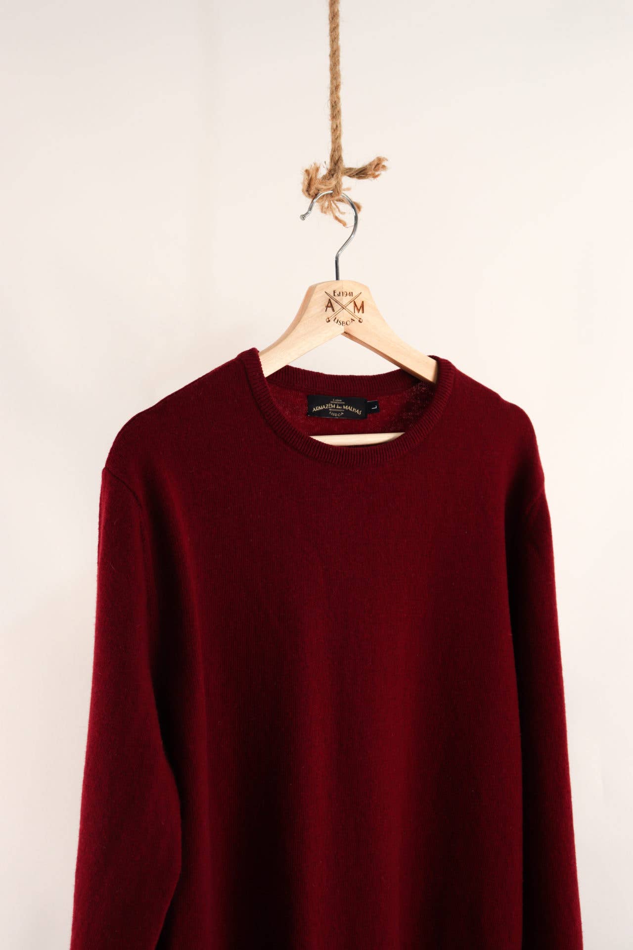 Lambswool Classic Sweater - Burgundy