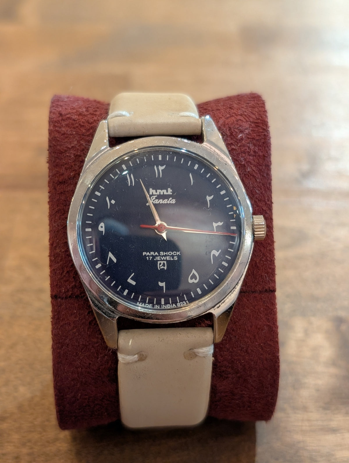 Vintage HMT Blue, pale leather