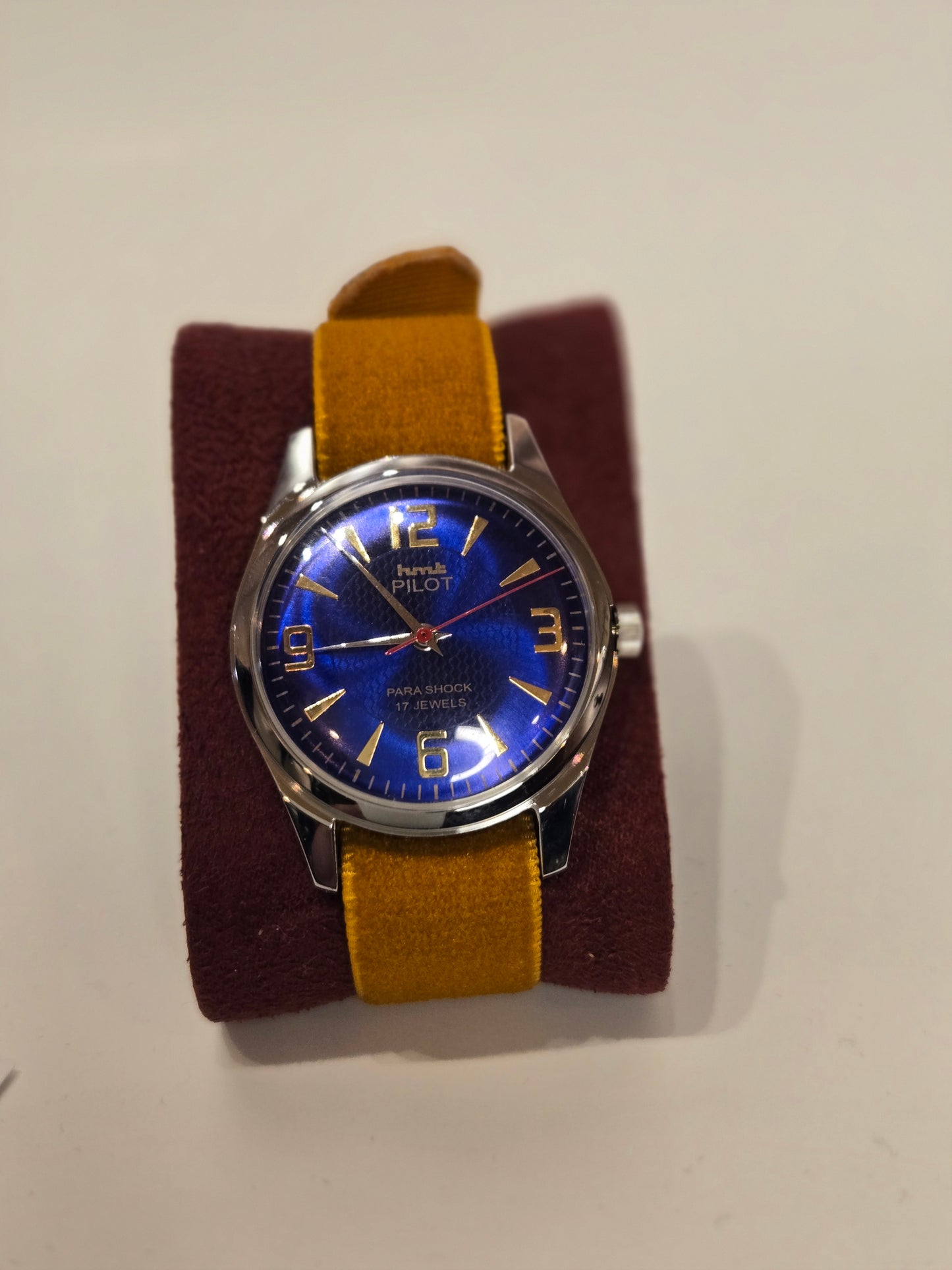 Vintage HMT Pilot Watch - Blue Face
