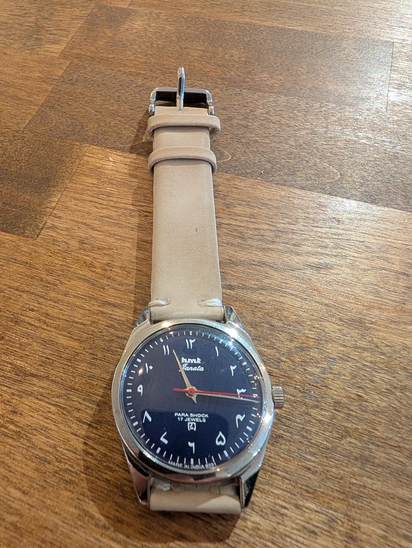Vintage HM Blue, pale leather