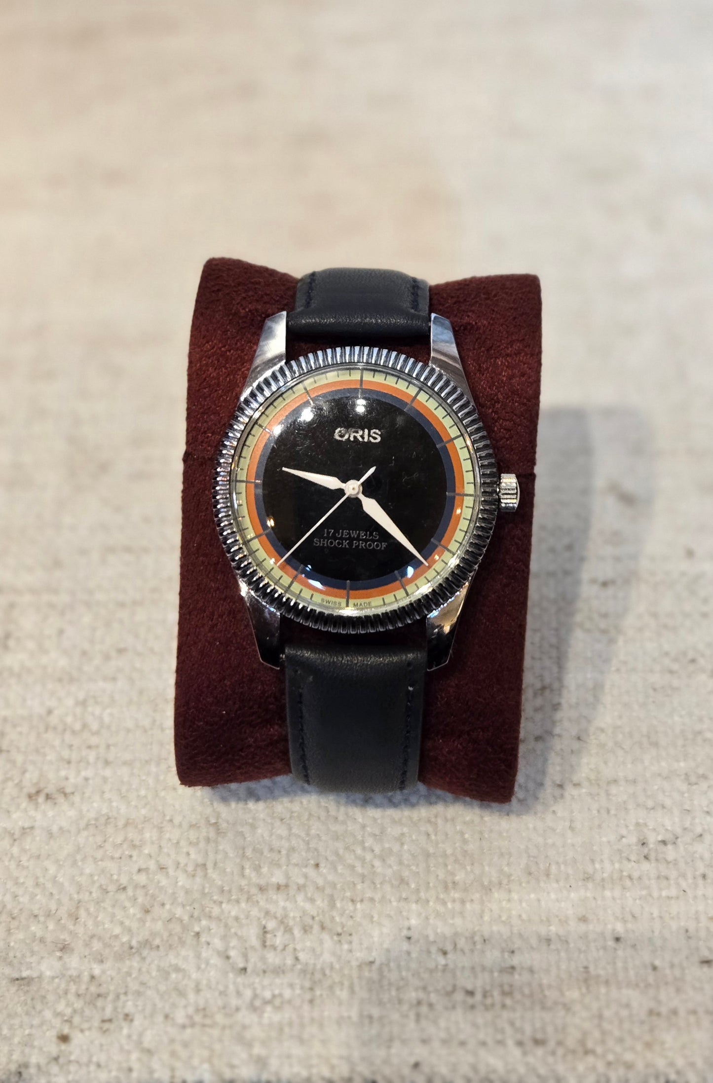 Vintage Oris Mechanical - Rare Black Face