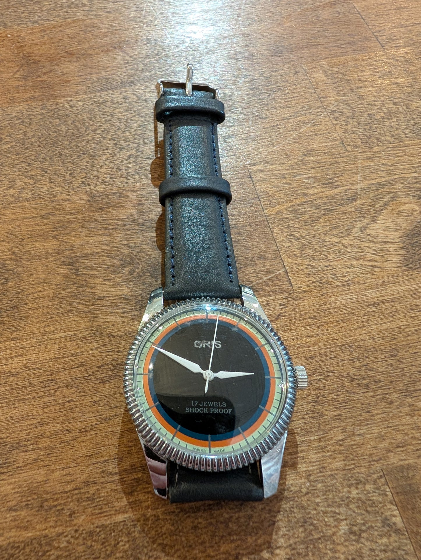 Vintage Oris Mechanical - Rare Black Face